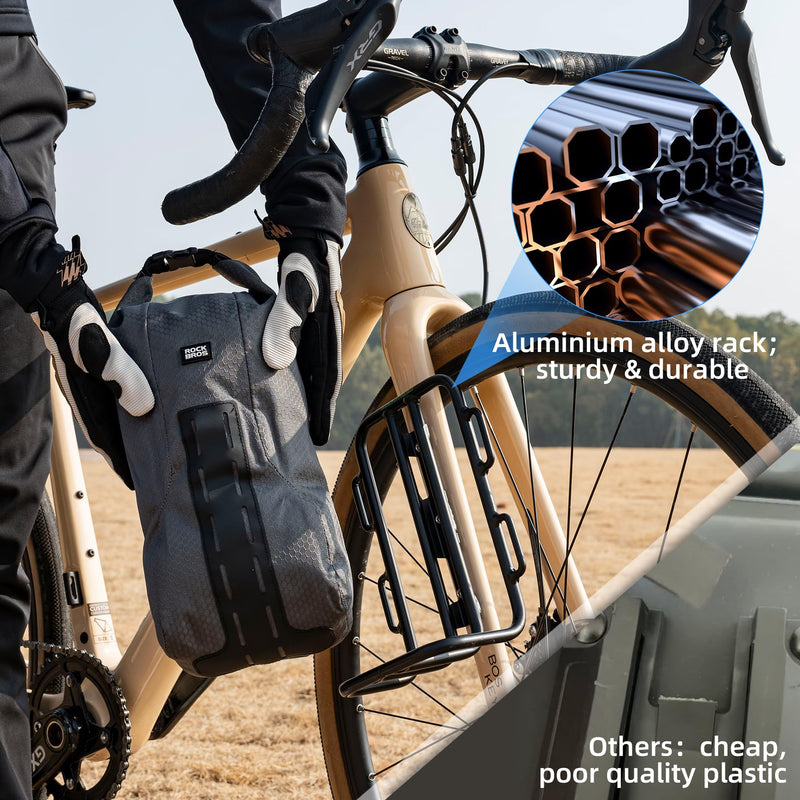 Load image into Gallery viewer, ROCKBROS Bike Waterproof 4L Front Fork Bag with Bike Rack
