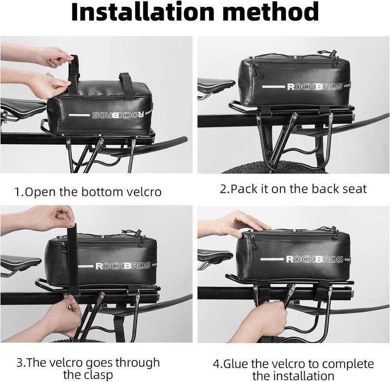 Load image into Gallery viewer, ROCKBROS Bike Rack Bag Saddle Pannier Bag Waterproof 6L or 9L
