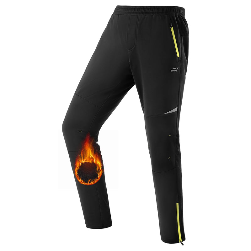 Load image into Gallery viewer, ROCKBROS Winter Thermal Tights Windproof Bike Cycling Pants for Running Outdoor Hiking Gear
