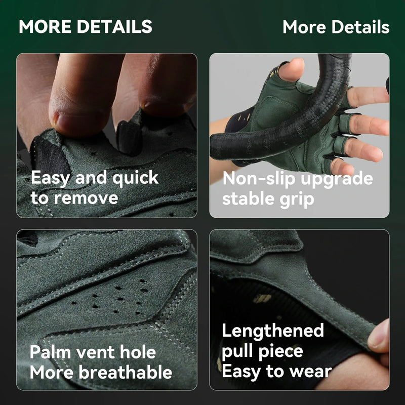 Load image into Gallery viewer, ROCKBROS × Zhejiang Professional FC Limited Edition Half-Finger Cycling Gloves
