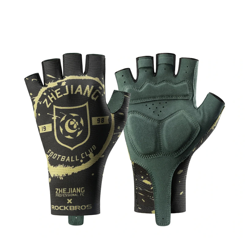 Load image into Gallery viewer, ROCKBROS × Zhejiang Professional FC Limited Edition Half-Finger Cycling Gloves

