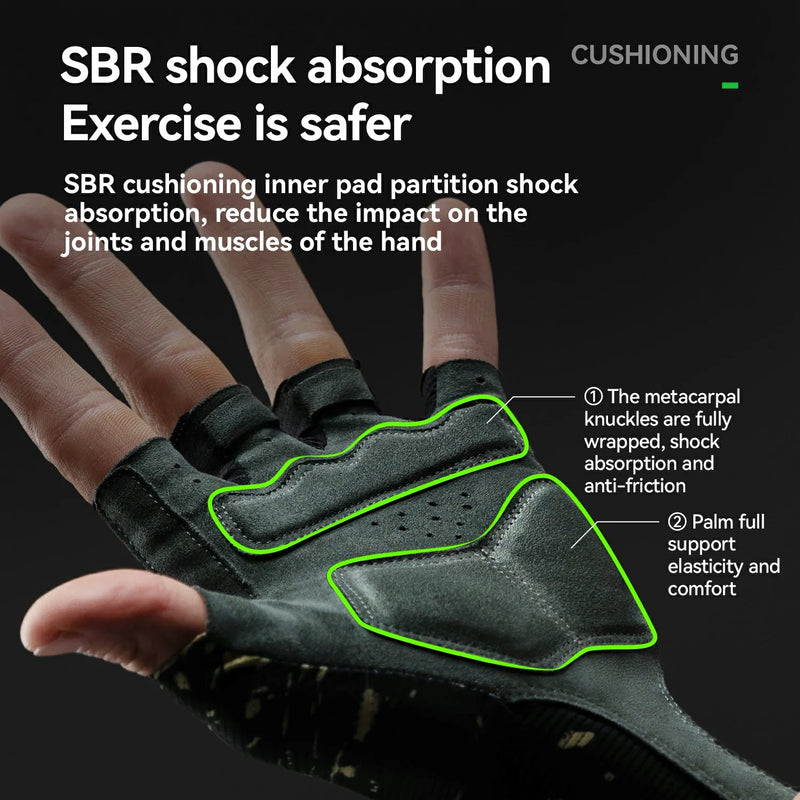 Load image into Gallery viewer, ROCKBROS × Zhejiang Professional FC Limited Edition Half-Finger Cycling Gloves
