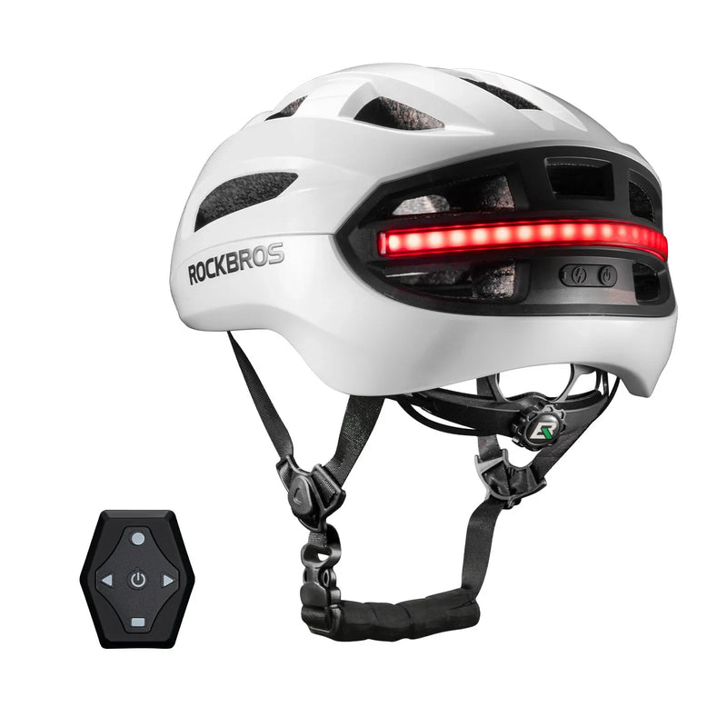 Load image into Gallery viewer, Steering Remote Smart Riding Helmet with Bike Headlight and Tail Light GlowGuard
