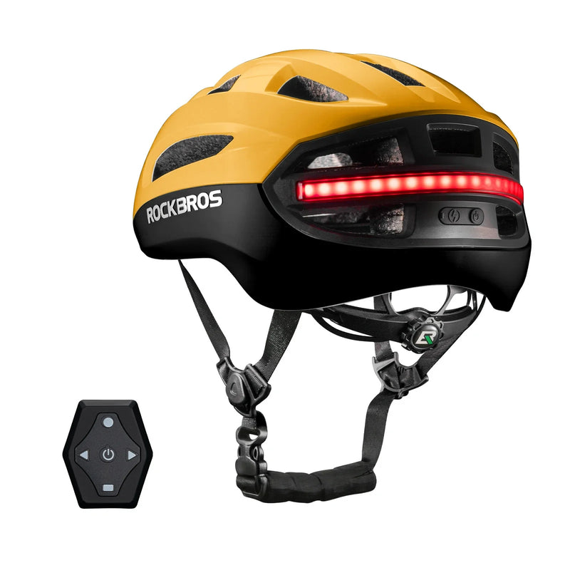 Load image into Gallery viewer, Steering Remote Smart Riding Helmet with Bike Headlight and Tail Light GlowGuard
