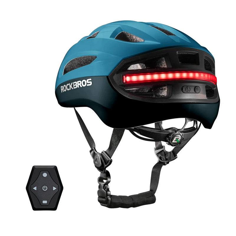 Load image into Gallery viewer, Steering Remote Smart Riding Helmet with Bike Headlight and Tail Light GlowGuard
