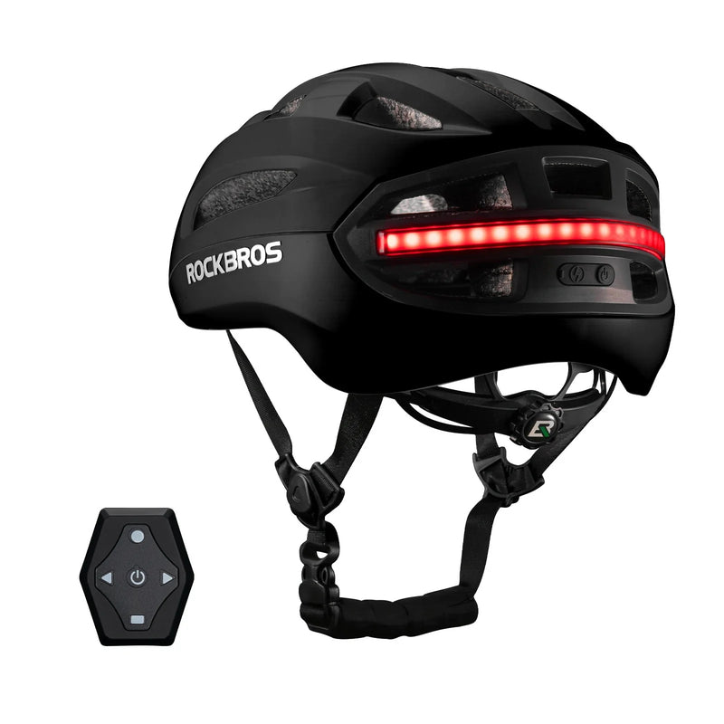 Load image into Gallery viewer, Steering Remote Smart Riding Helmet with Bike Headlight and Tail Light GlowGuard
