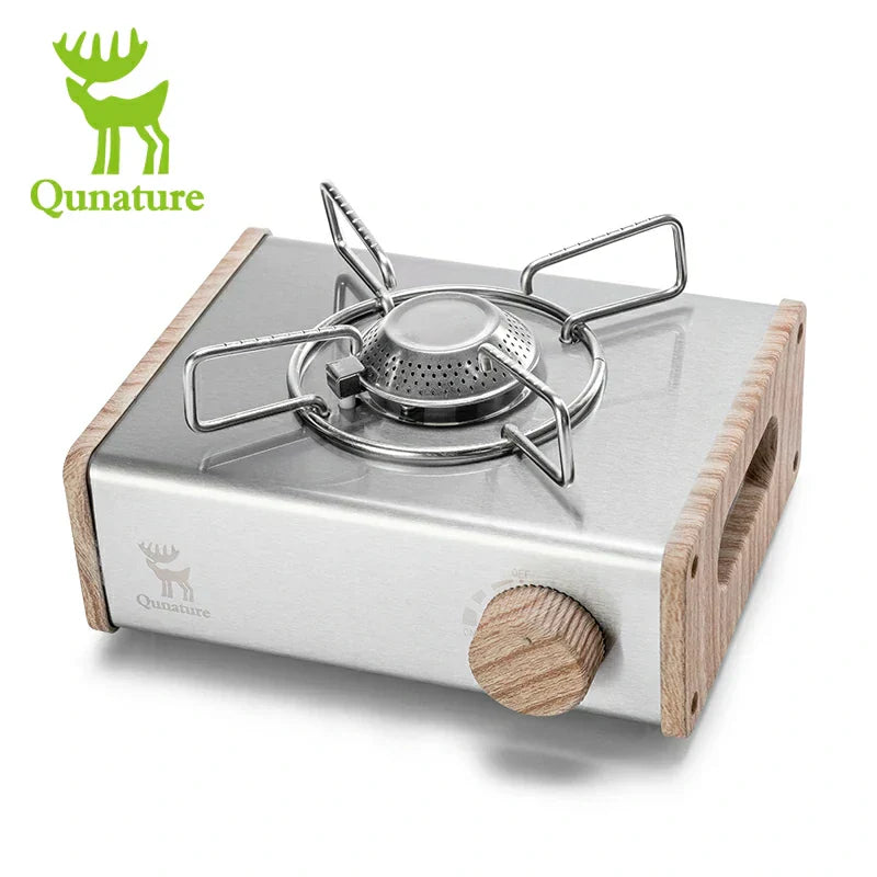 Load image into Gallery viewer, Qunature Mini Cassette Stove with 2.8KW Flame Magnetic Gas Tank Portable Design
