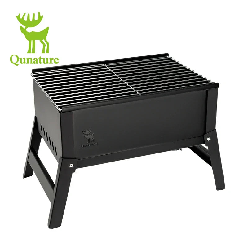 Load image into Gallery viewer, Qunature Foldable BBQ Grill with Durable Chrome-Plated Net and Ventilation
