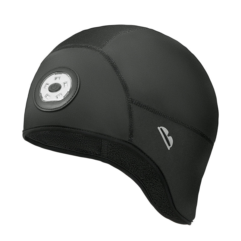 Load image into Gallery viewer, ROCKBROS Winter Bike Skull Cap Thermal Cycling Helmet Liner  Headwear with Light
