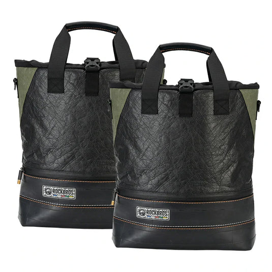 Sustainable Eco-Friendly Recycled Tire 12L Waterproof Bike Panniers ROAD TO SKY