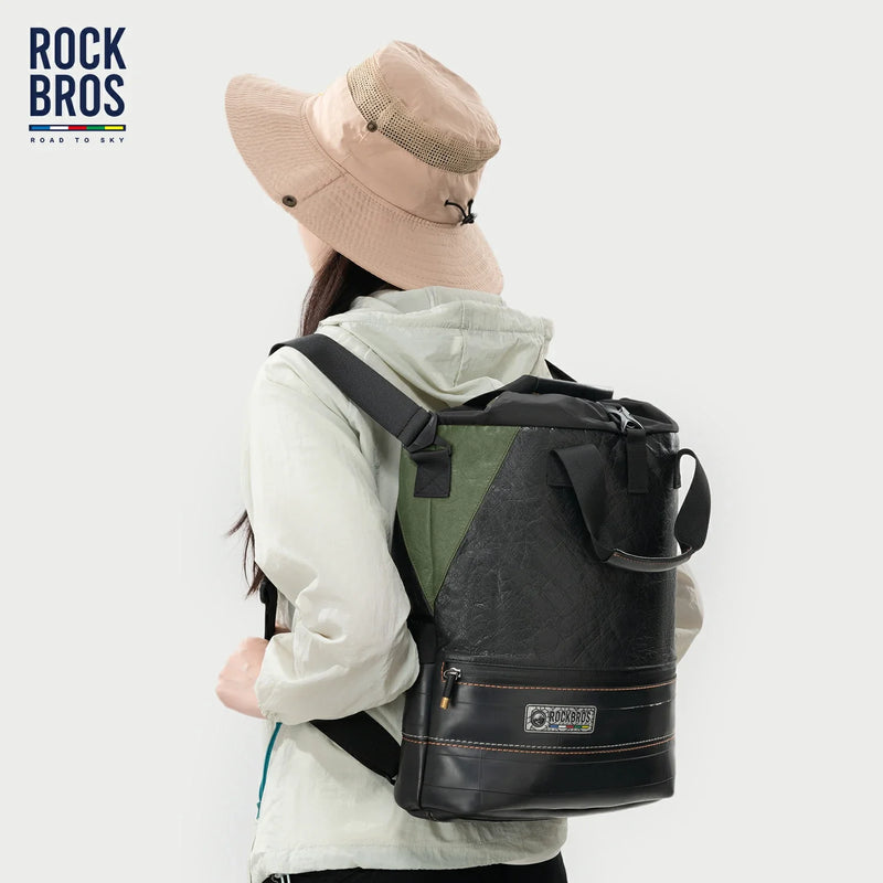 Load image into Gallery viewer, Sustainable Eco-Friendly Recycled Tire 12L Waterproof Bike Panniers ROAD TO SKY
