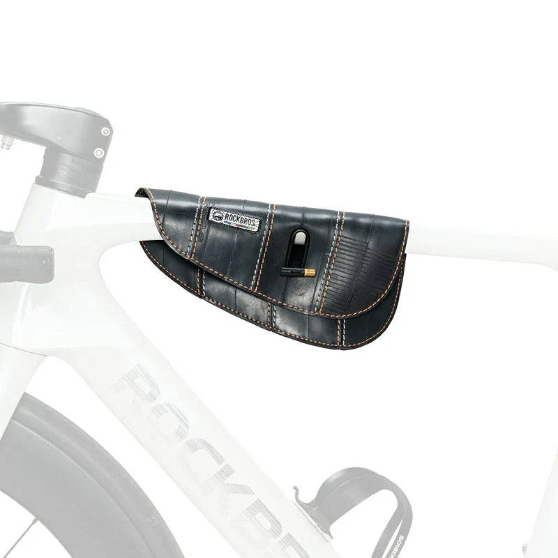 Load image into Gallery viewer, Sustainable Eco-Friendly Recycled Tire Bike Frame Bag 0.5L ROAD TO SKY
