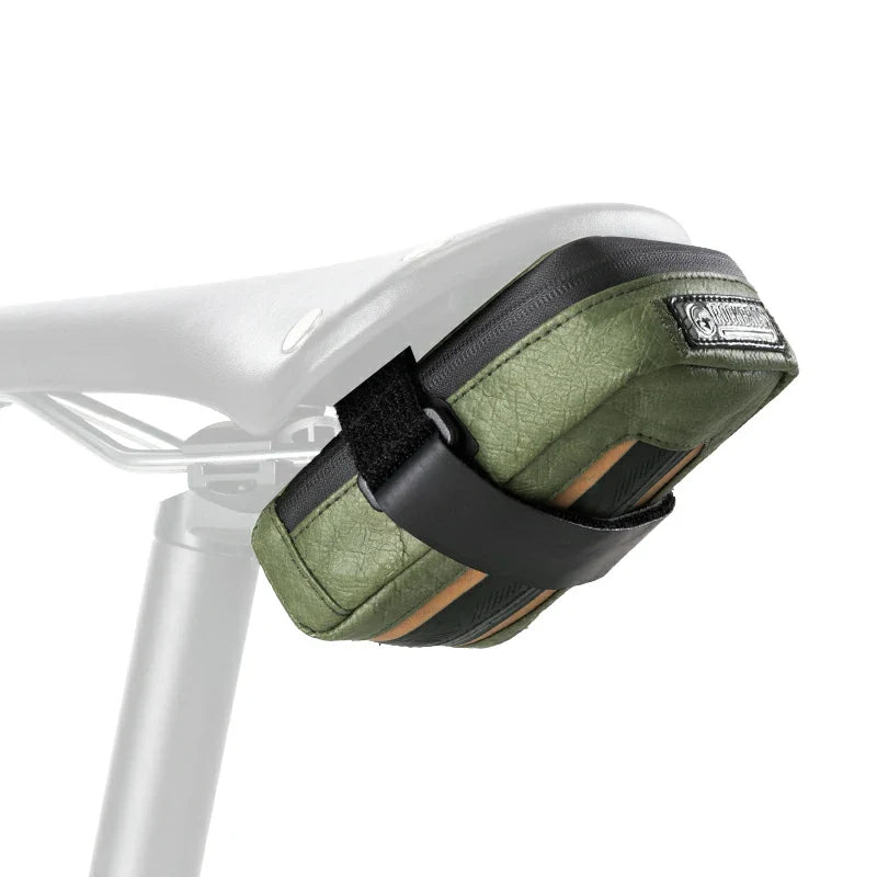 Load image into Gallery viewer, Sustainable Eco-Friendly Recycled Tire Bike Saddle Bag 0.4L ROAD TO SKY

