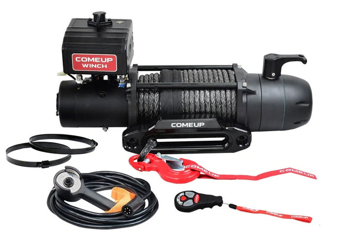 LFD Off Road SEAL Slim 12.5rs 12V Winch W/ Synthetic Rope & Wireless Remote