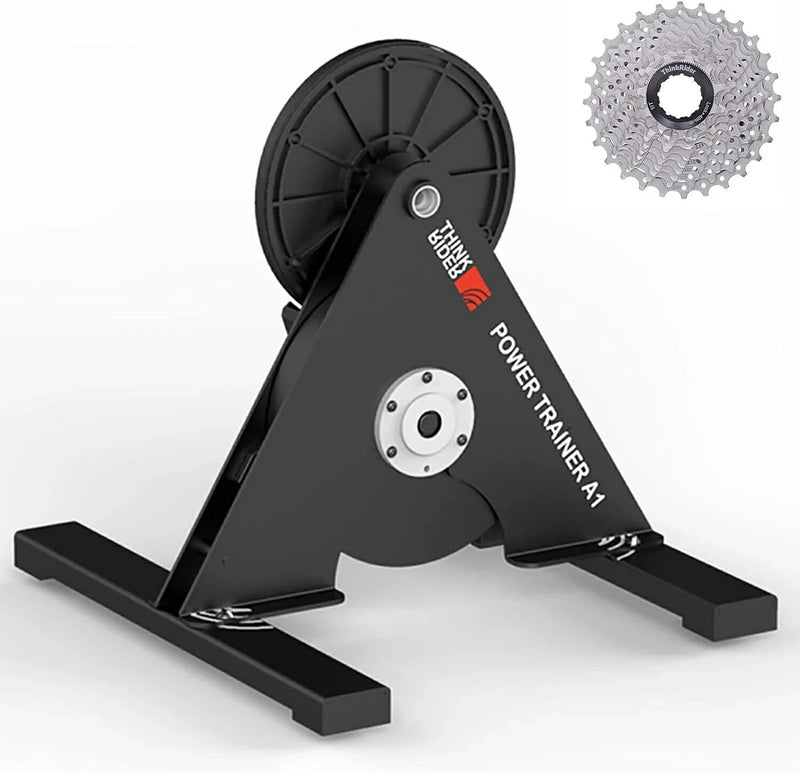 Load image into Gallery viewer, ThinkRider A1 Bike Trainer 11-Speed Cassette ANT+  Bluetooth Simulates 3% Slope
