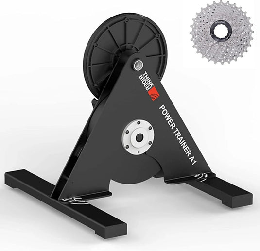 ThinkRider A1 Bike Trainer 11-Speed Cassette ANT+  Bluetooth Simulates 3% Slope