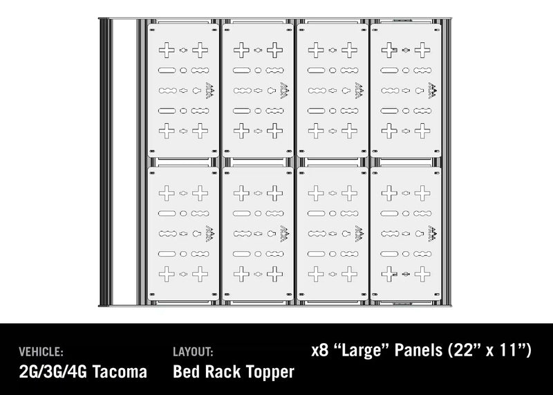 Load image into Gallery viewer, Toyota Tacoma Bed Rack - DRIFTR Topper (Add-on)
