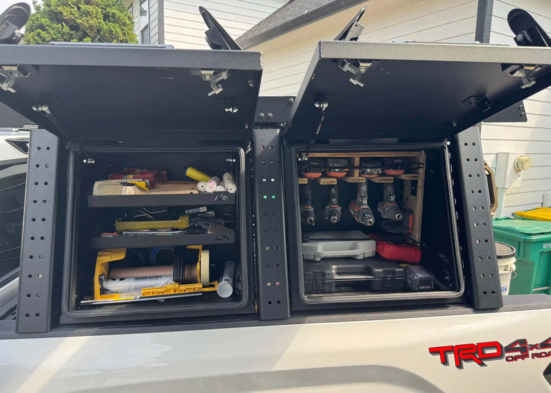 Load image into Gallery viewer, Overland Bed Rack Storage Box - Toyota Tundra
