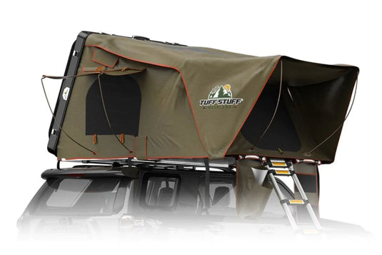 Tuff Stuff ALPHA Hard Top Side Open Roof Top Tent, 4 Person
