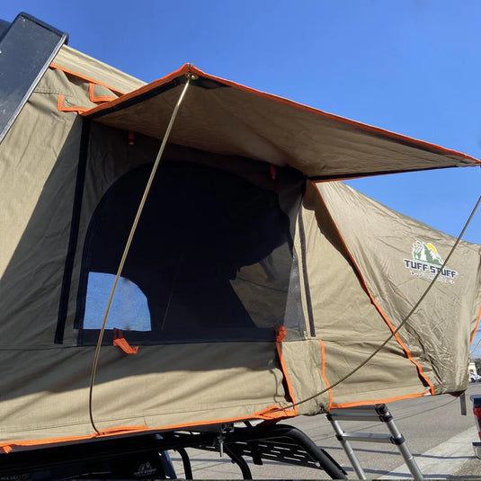 Tuff Stuff ALPHA Hard Top Side Open Roof Top Tent, 4 Person