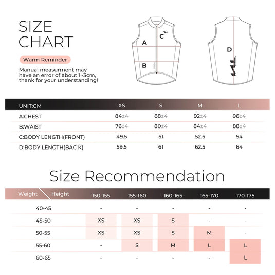 TVI Women's Cycling Vest Windproof - MJ008