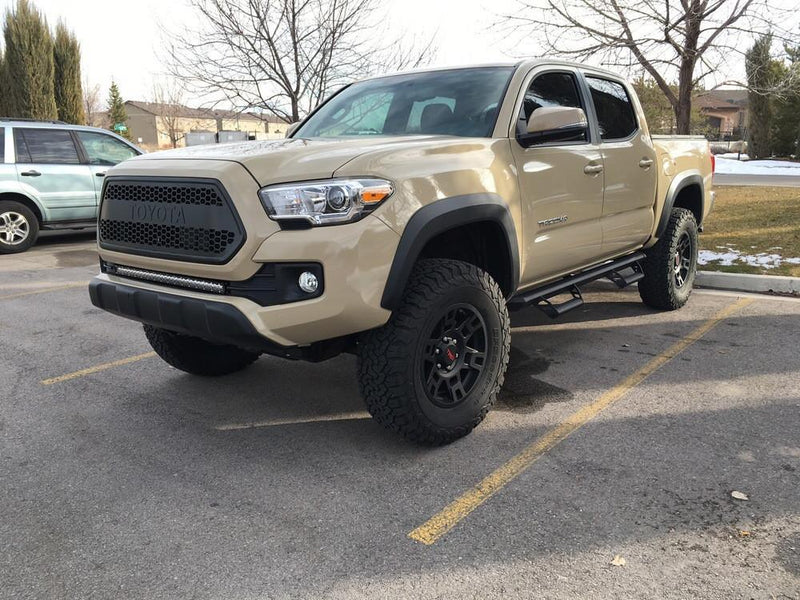 Load image into Gallery viewer, 32" Lower Bumper Flush Slim Light Bar Mounting Brackets For 2016-2023 Toyota Tacoma

