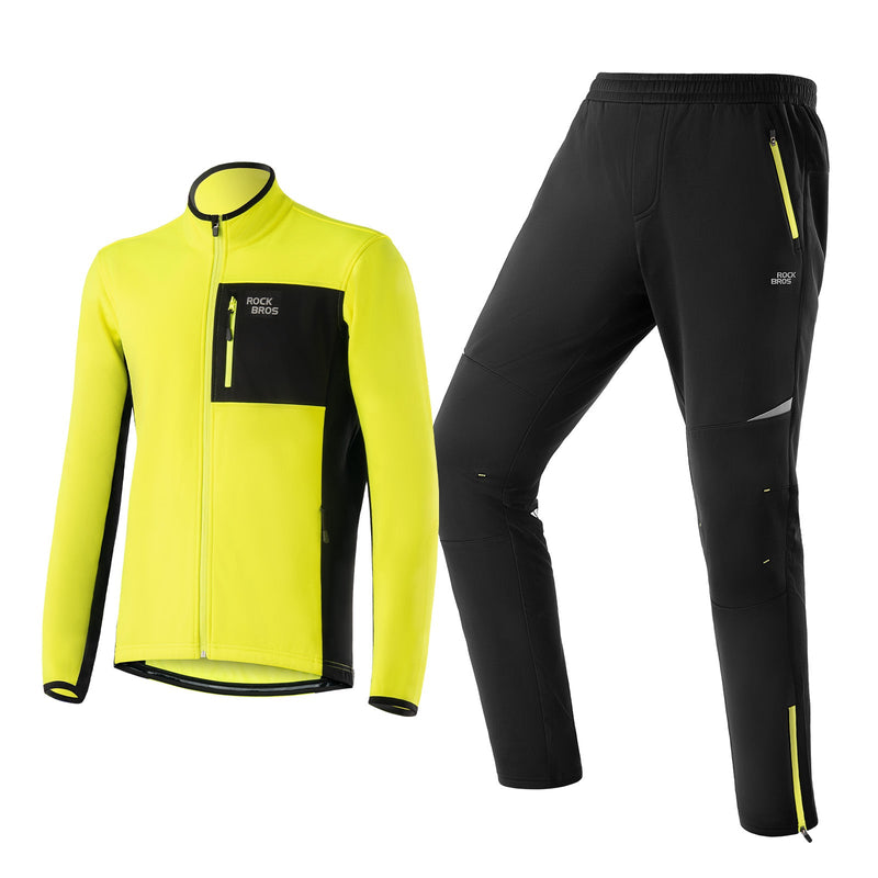 Load image into Gallery viewer, Men's Cycling Jacket &amp; Pants Set Winter
