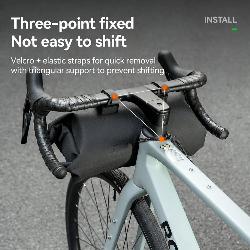 Load image into Gallery viewer, RideMate 100% Waterproof Bike Handlebar Bag 8L Double-sided Opening Expanded Capacity
