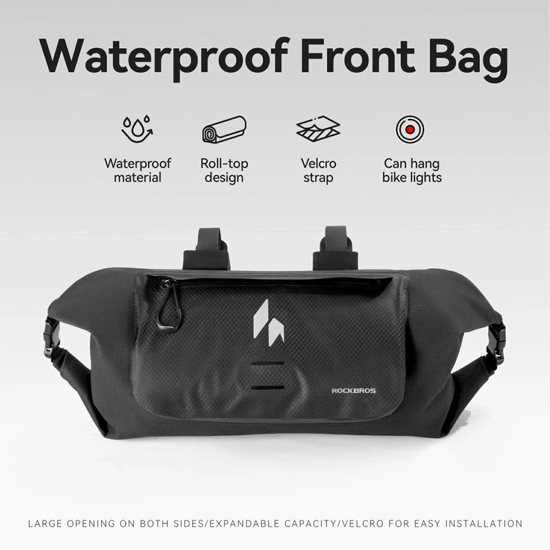 Load image into Gallery viewer, RideMate 100% Waterproof Bike Handlebar Bag 8L Double-sided Opening Expanded Capacity
