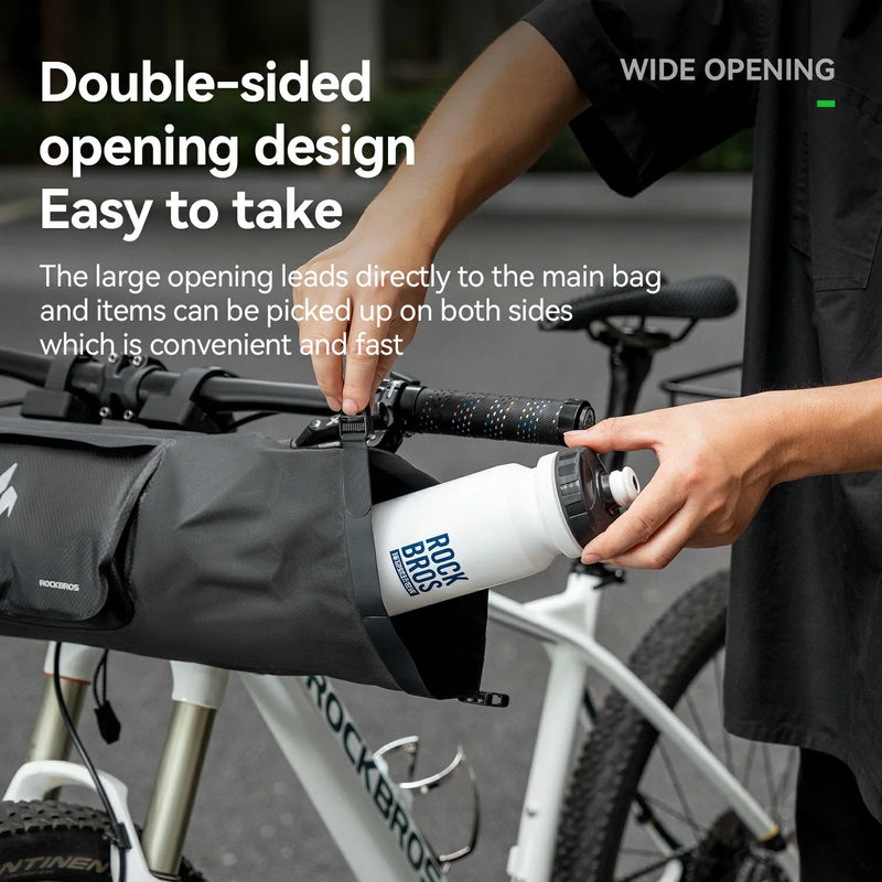Load image into Gallery viewer, RideMate 100% Waterproof Bike Handlebar Bag 8L Double-sided Opening Expanded Capacity
