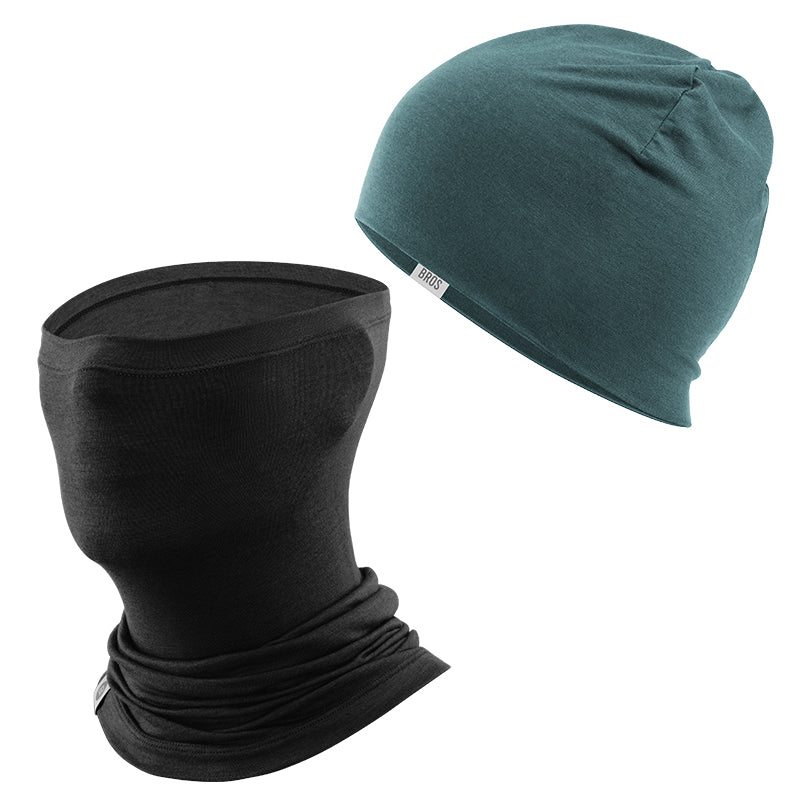 Load image into Gallery viewer, Winter Cap and Face Mask Set Merino Wool Thermal
