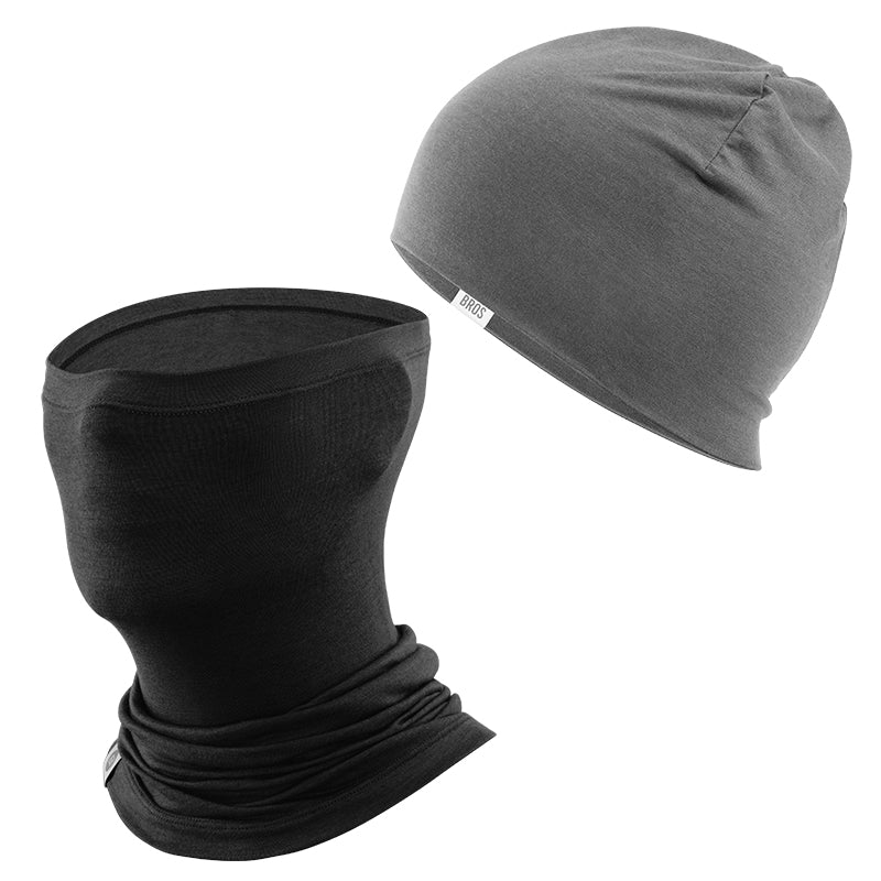 Load image into Gallery viewer, Winter Cap and Face Mask Set Merino Wool Thermal
