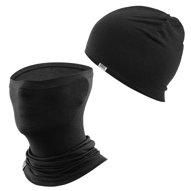 Load image into Gallery viewer, Winter Cap and Face Mask Set Merino Wool Thermal
