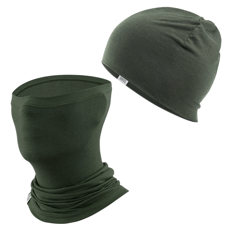 Load image into Gallery viewer, Winter Cap and Face Mask Set Merino Wool Thermal

