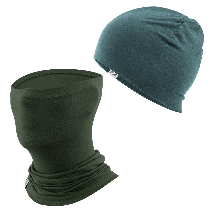 Load image into Gallery viewer, Winter Cap and Face Mask Set Merino Wool Thermal
