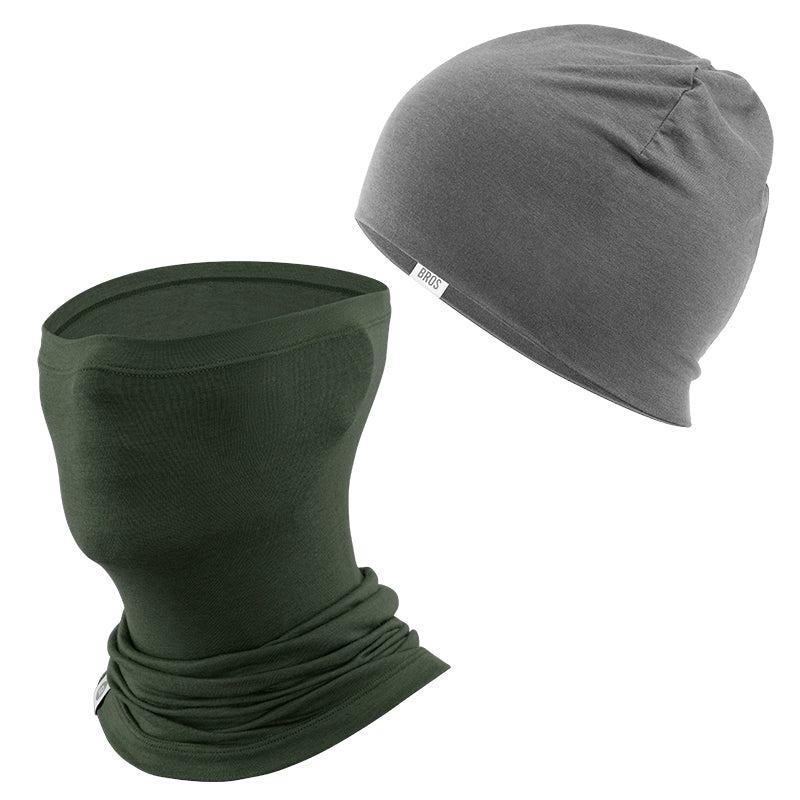 Load image into Gallery viewer, Winter Cap and Face Mask Set Merino Wool Thermal
