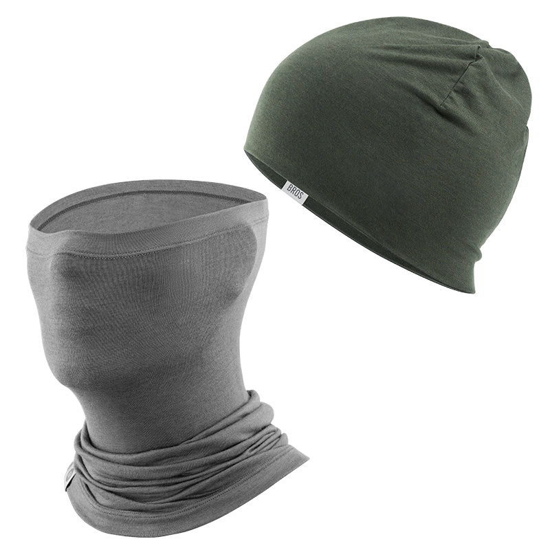 Load image into Gallery viewer, Winter Cap and Face Mask Set Merino Wool Thermal
