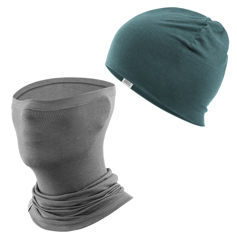 Load image into Gallery viewer, Winter Cap and Face Mask Set Merino Wool Thermal
