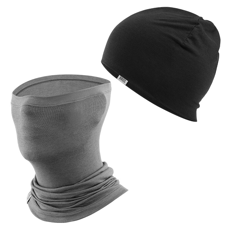 Load image into Gallery viewer, Winter Cap and Face Mask Set Merino Wool Thermal
