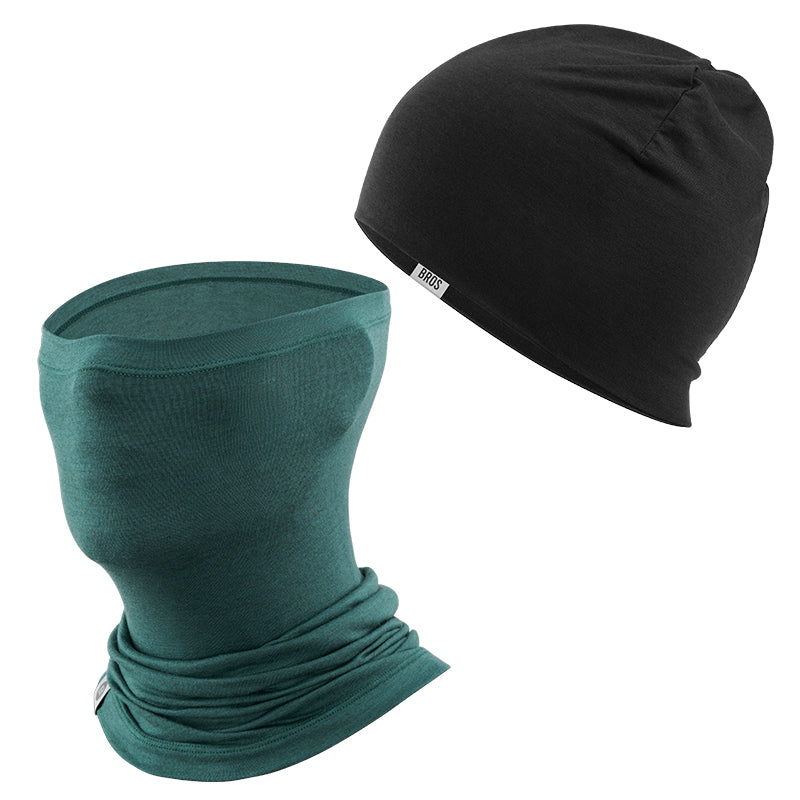 Load image into Gallery viewer, Winter Cap and Face Mask Set Merino Wool Thermal
