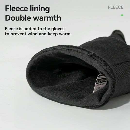 Winter Cycling Gloves Windproof Touch Screen Non-Slip Fleece Lined
