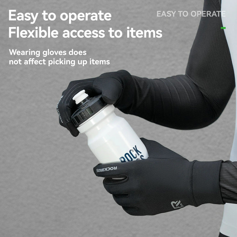 Load image into Gallery viewer, Winter Cycling Gloves Windproof Touch Screen Non-Slip Fleece Lined
