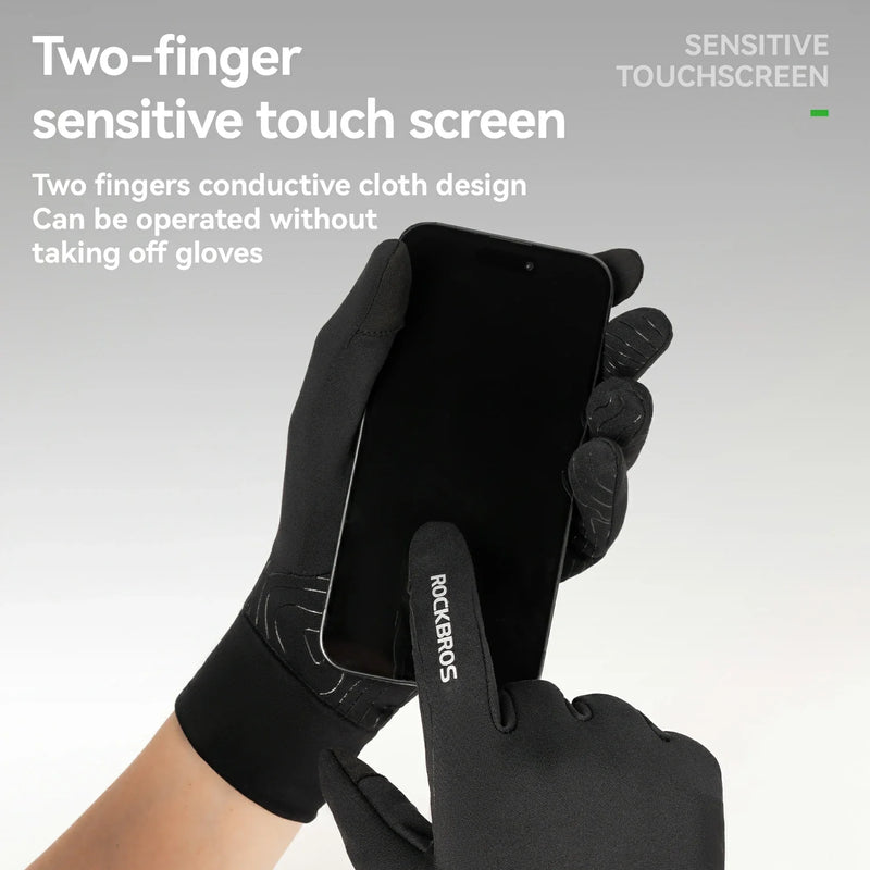 Load image into Gallery viewer, Winter Cycling Gloves Windproof Touch Screen Non-Slip Fleece Lined
