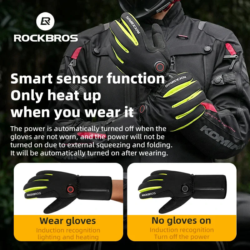 Load image into Gallery viewer, Winter Induction Heated Gloves Warm Windproof
