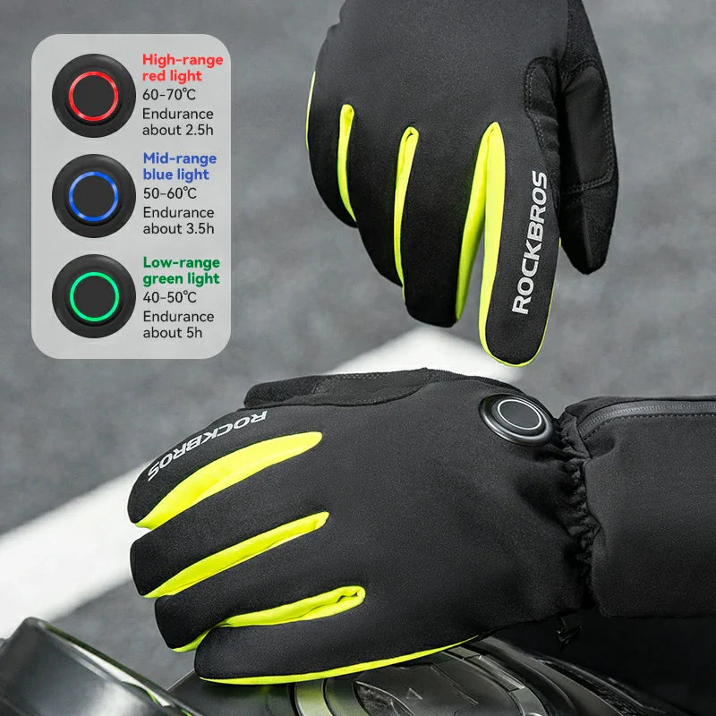 Load image into Gallery viewer, Winter Induction Heated Gloves Warm Windproof

