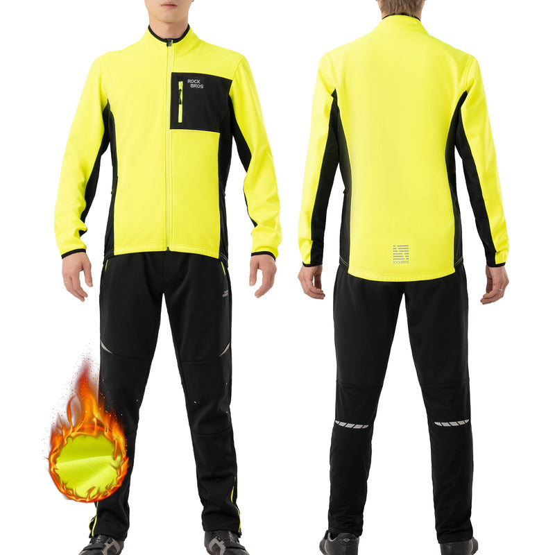 Load image into Gallery viewer, Men's Cycling Jacket &amp; Pants Set Winter
