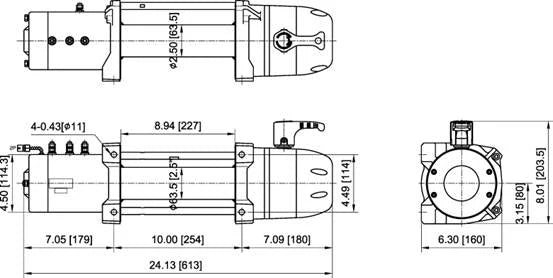Load image into Gallery viewer, LFD Off Road SEAL Slim 12.5rs 12V Winch W/ Synthetic Rope &amp; Wireless Remote
