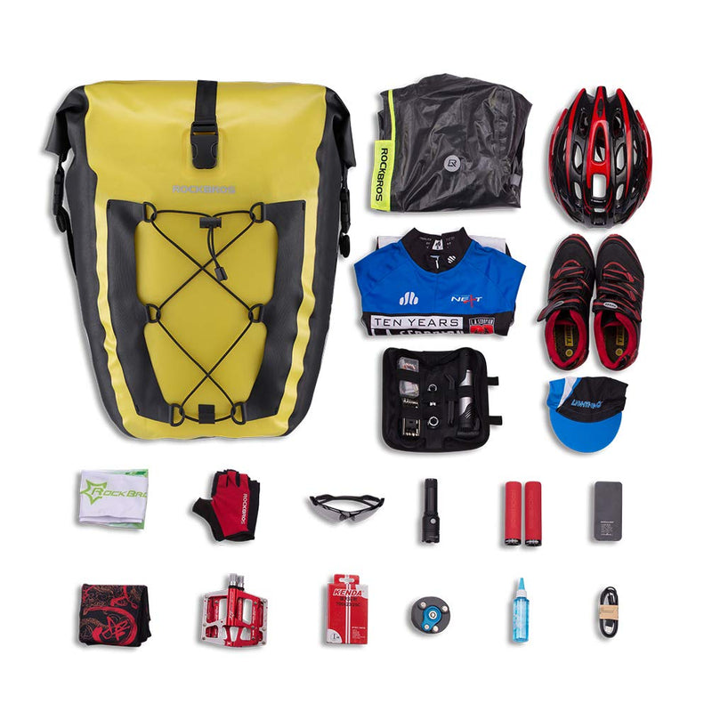 Load image into Gallery viewer, ROCKBROS Waterproof 27L Large Capacity Bike Rear Rack Bicycle Pannier Bag Waterproof
