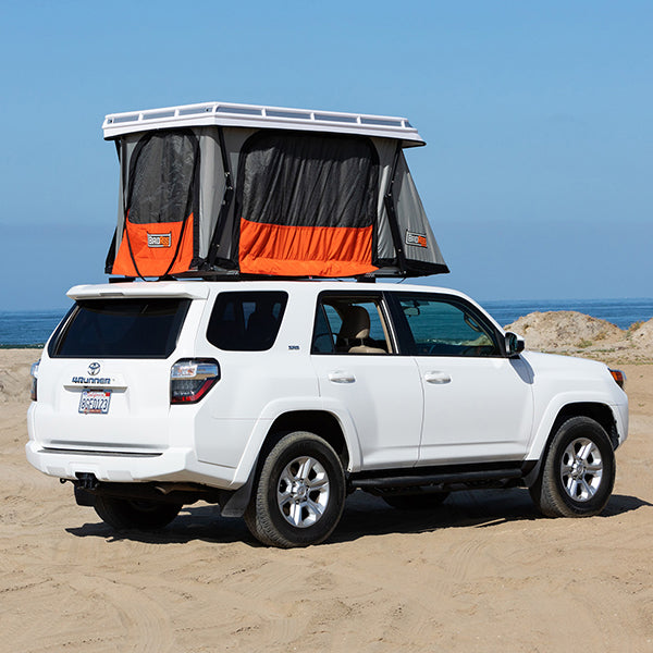 Load image into Gallery viewer, Badass Tents 2009-2022 Toyota 4Runner (Gen 5) CONVOY® Rooftop Tent w/ Low Mount Crossbars- Pre- Assembled
