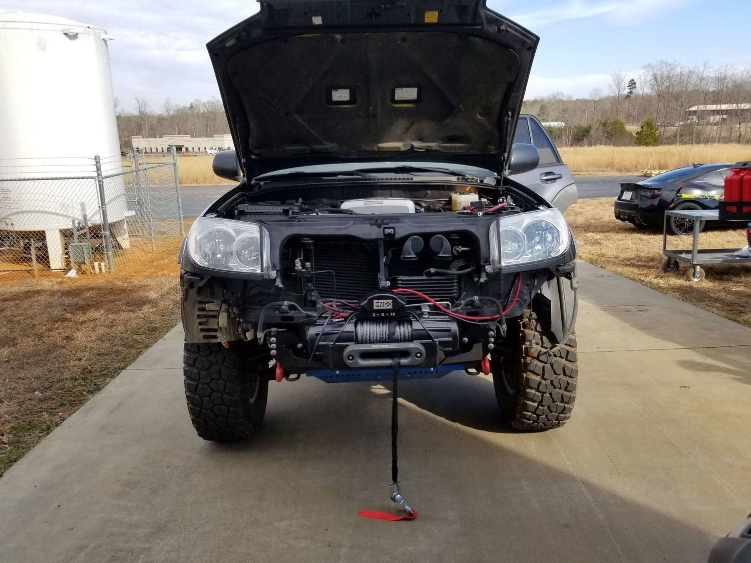 LFD Off Road Adjustable Hidden Winch Mount GX470 20032009 Roof Top